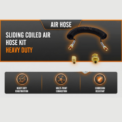Sliding Coiled Air Hose Kit