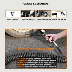 Sliding Coiled Air Hose Kit