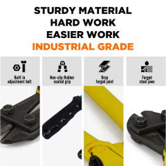 Heavy-Duty Medium Size Bolt Cutter 18" with Soft Grip Rubber