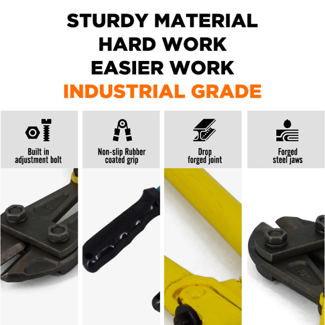 Heavy-Duty Medium Size Bolt Cutter 18" with Soft Grip Rubber