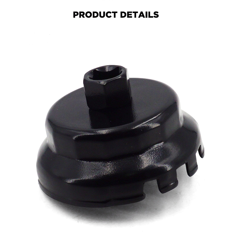 Oil Filter Cap Wrench 64mm 14 Flute Steel Oil Filter Cap Removal Tool