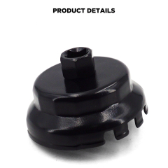 Oil Filter Cap Wrench 64mm 14 Flute Steel Oil Filter Cap Removal Tool