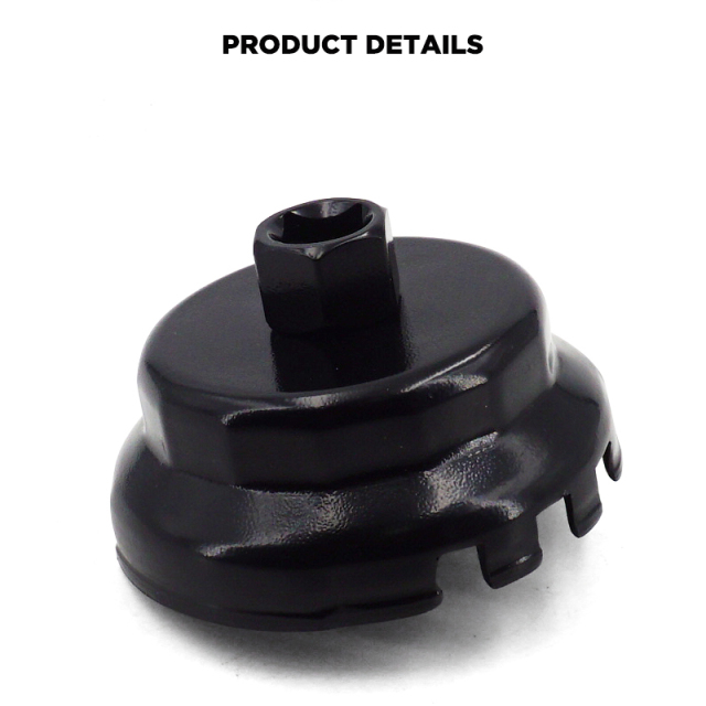 Oil Filter Cap Wrench 64mm 14 Flute Steel Oil Filter Cap Removal Tool