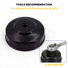 Oil Filter Cap Wrench 93mm 15 Flute Steel Oil Filter Cap Removal Tool