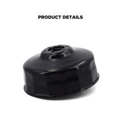 Oil Filter Cap Wrench 80mm 15 Flute Steel Oil Filter Cap Removal Tool