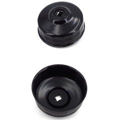 Oil Filter Cap Wrench 80mm 15 Flute Steel Oil Filter Cap Removal Tool