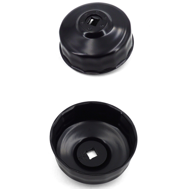 Oil Filter Cap Wrench 80mm 15 Flute Steel Oil Filter Cap Removal Tool