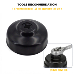 Oil Filter Cap Wrench 76mm 14 Flute Steel Oil Filter Cap Removal Tool