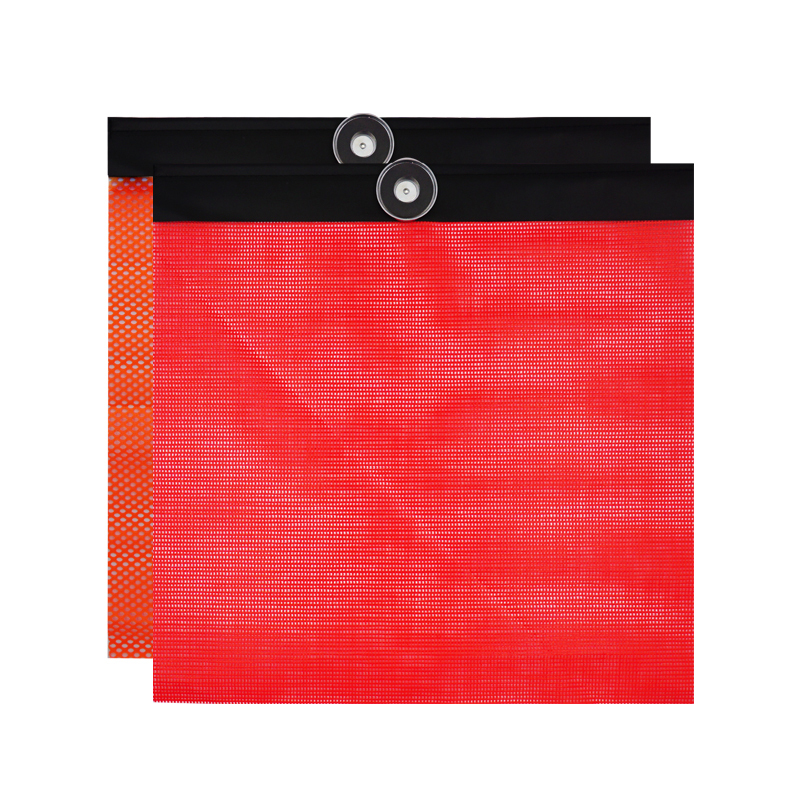 FMCSA 393.87 Approved 18 X 18 Inch PVC Vinyl Mesh Safety Flag with Magnet Mount