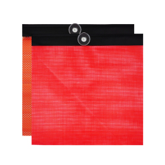 FMCSA 393.87 Approved 18 X 18 Inch PVC Vinyl Mesh Safety Flag with Magnet Mount