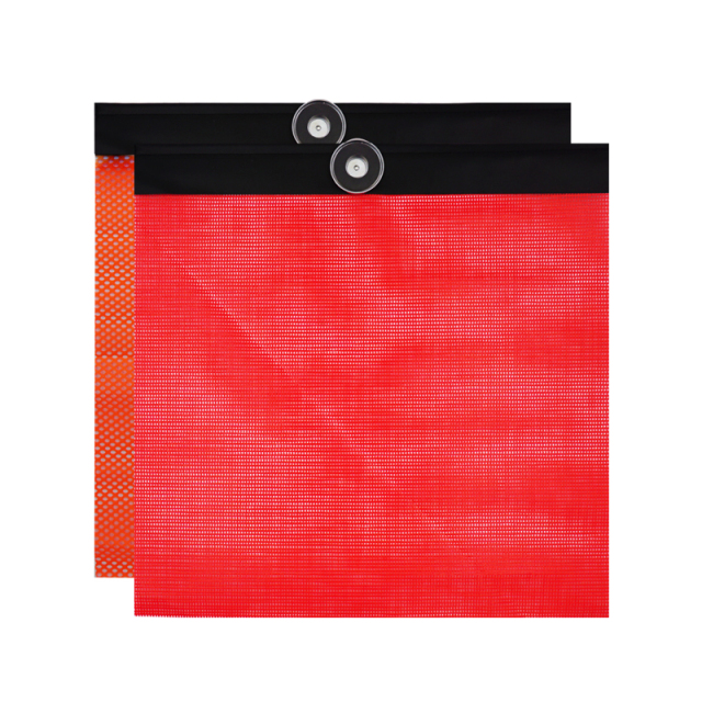 FMCSA 393.87 Approved 18 X 18 Inch PVC Vinyl Mesh Safety Flag with Magnet Mount