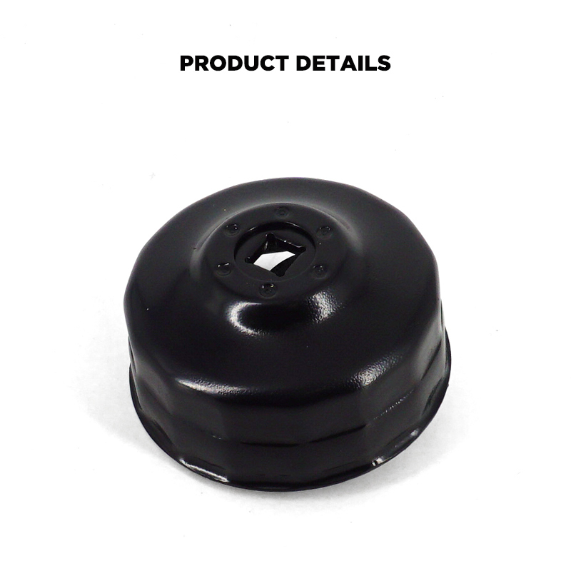 Oil Filter Cap Wrench 74mm 15 Flute Steel Oil Filter Cap Removal Tool