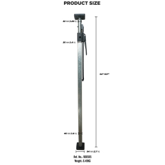 Heavy Duty Steel Load Lock Jack Bar Cargo Bar 3 position Retractable Bar