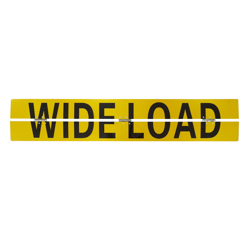 WIDE LOAD OVERSIZE LOAD Aluminum Center Hinged Sign