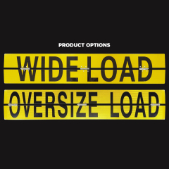 WIDE LOAD OVERSIZE LOAD Aluminum Center Hinged Sign