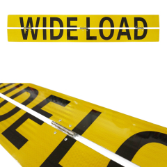WIDE LOAD OVERSIZE LOAD Aluminum Center Hinged Sign
