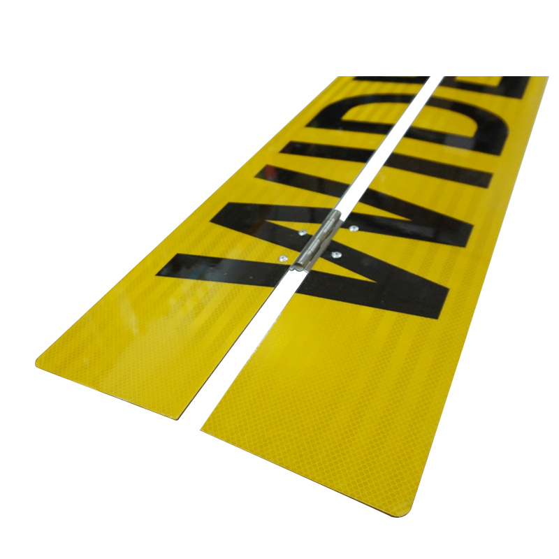WIDE LOAD OVERSIZE LOAD Aluminum Center Hinged Sign