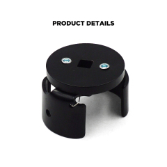 Oil Filter Cap Wrench Adjustable Range 64mm to 79mm Steel Oil Filter Cap Removal Tool