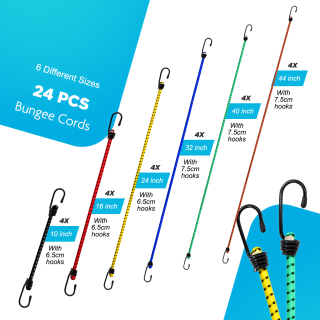 Bungee Cord Pack of 24
