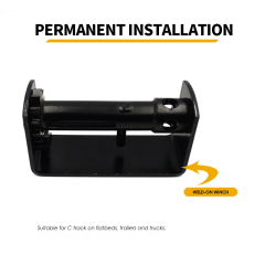 Weld-On Recessed Box Winch Combo