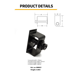 Cable Winch End Mount RH