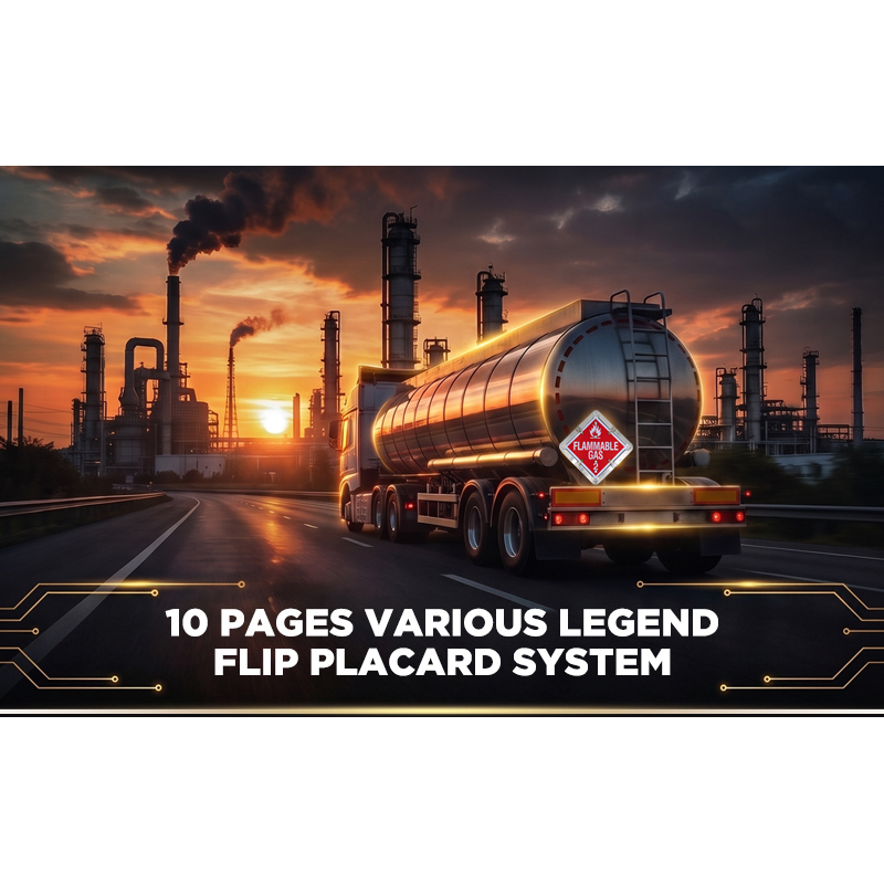 10 Pages Various Legend Flip Placard System