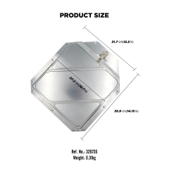 Hazmat Placard Holder 4 Clipped Corners