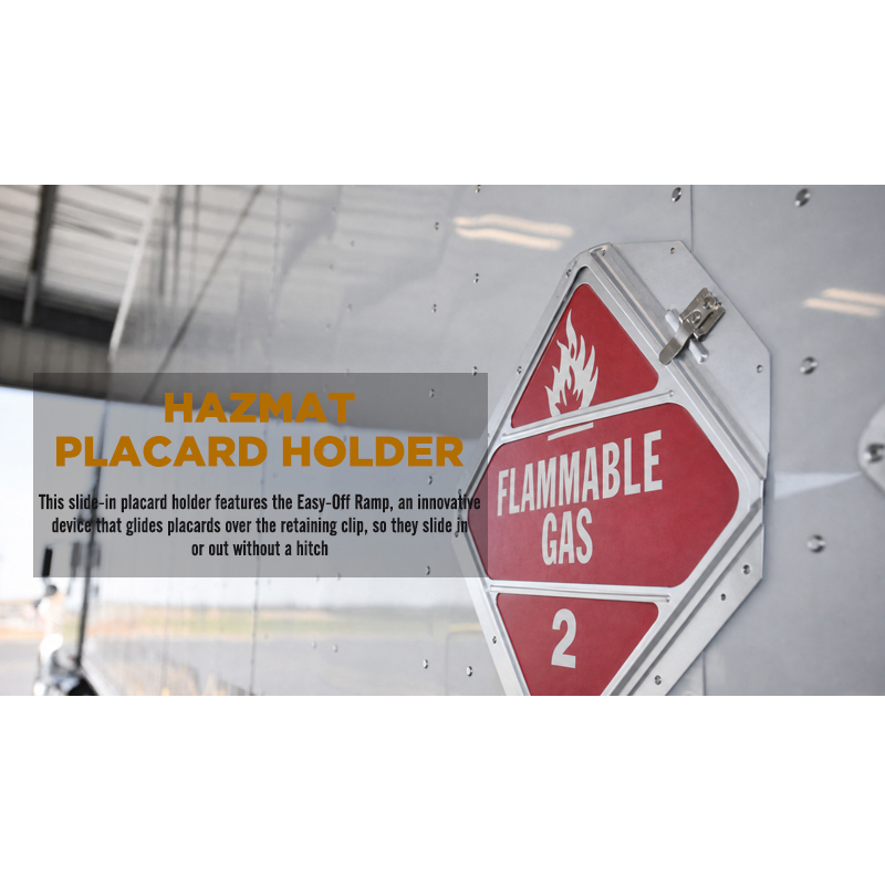 Hazmat Placard Holder 4 Clipped Corners