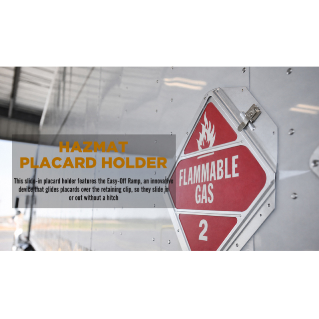 Hazmat Placard Holder 4 Clipped Corners