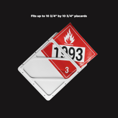 Hazmat Placard Holder with Full Frame