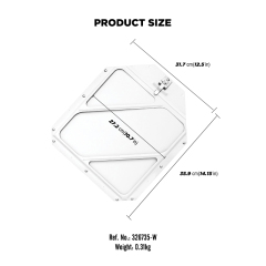 Hazmat Placard Holder with 4 Clipped Corners