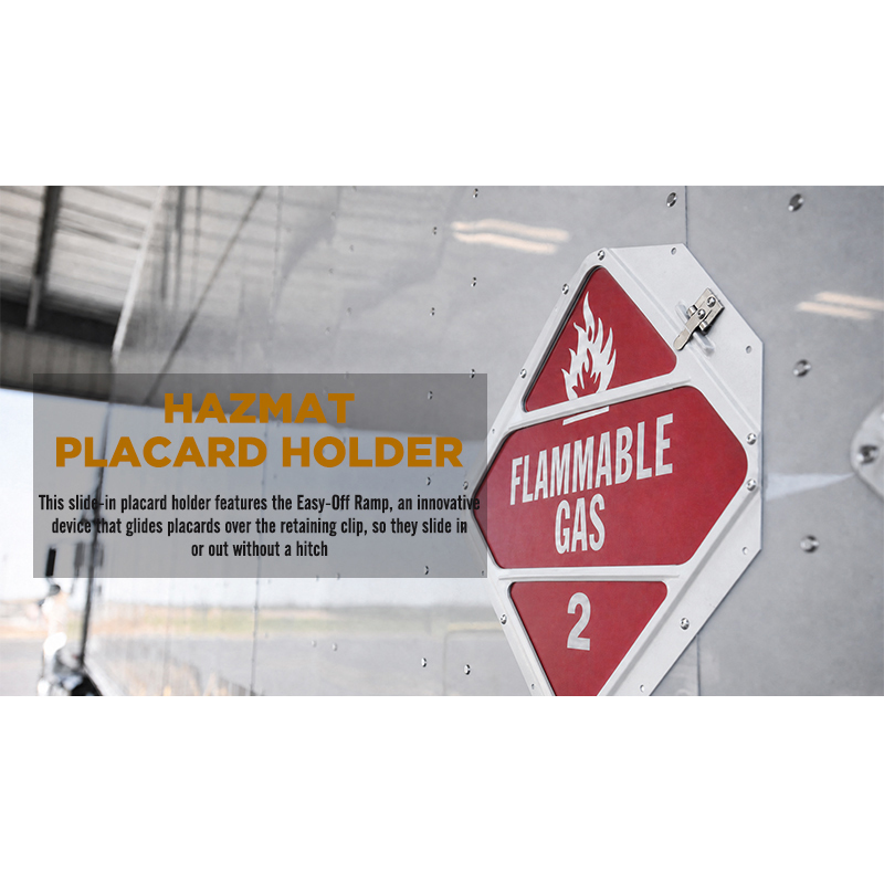 Hazmat Placard Holder with 4 Clipped Corners