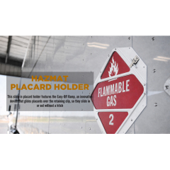 Hazmat Placard Holder with 4 Clipped Corners