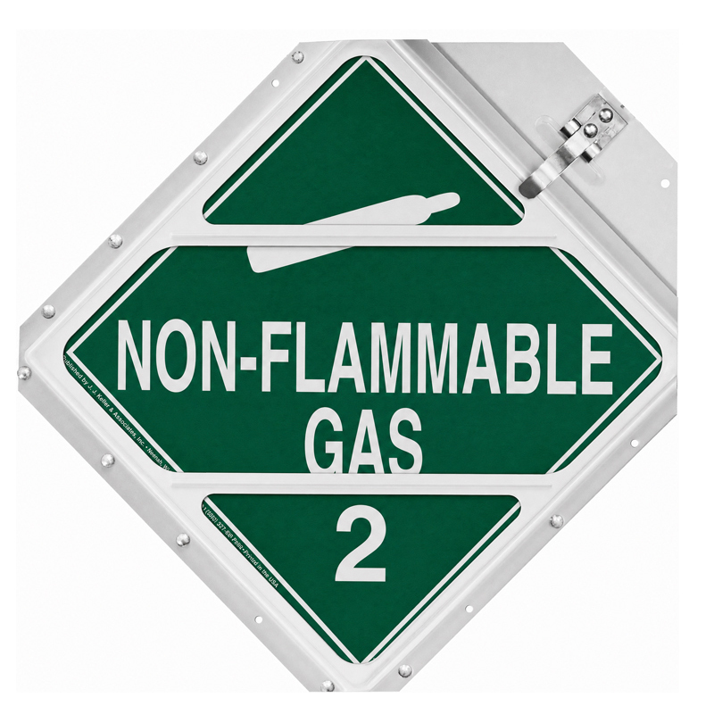 Hazmat Placard Holder with 4 Clipped Corners