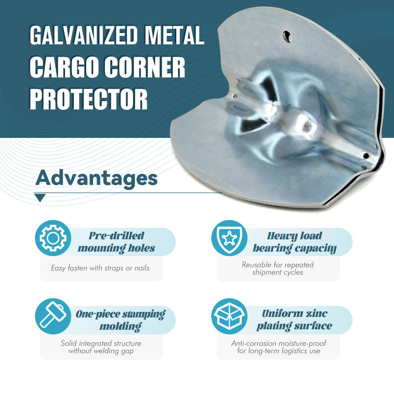 Heavy Duty Galvanized Metal Cargo Corner Protector