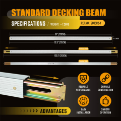 92" - 103" Standard Adjustable Decking Shoring Aluminum Beam 2000 lbs WLL