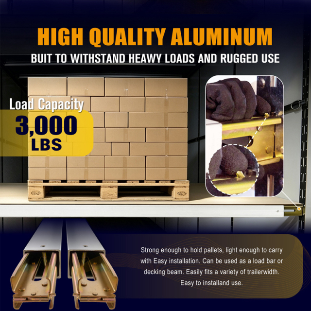 92" - 103" Heavy Duty Adjustable Decking Shoring Aluminum Beam - 3000 Lbs WLL
