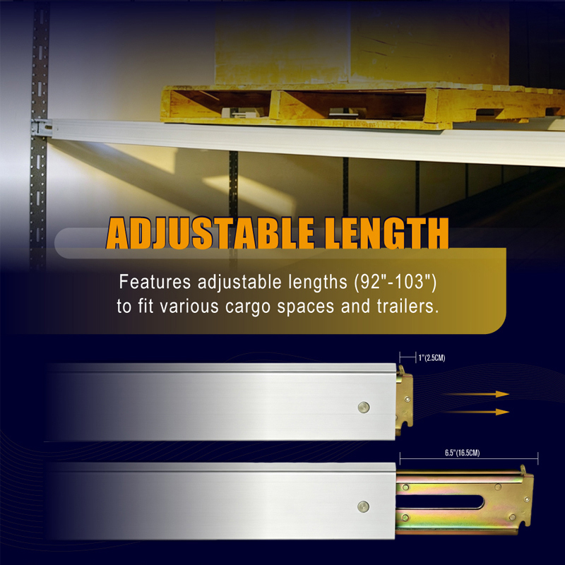 92" - 103" Heavy Duty Adjustable Decking Shoring Aluminum Beam - 3000 Lbs WLL