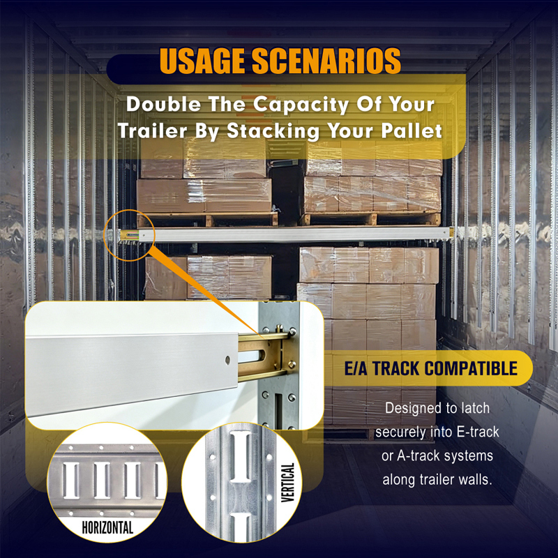 92" - 103" Heavy Duty Adjustable Decking Shoring Aluminum Beam - 3000 Lbs WLL