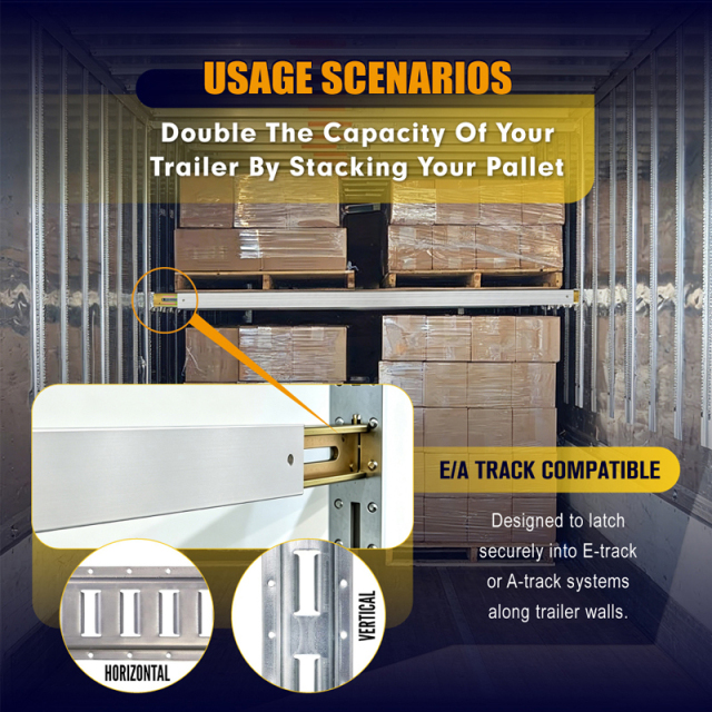 92" - 103" Heavy Duty Adjustable Decking Shoring Aluminum Beam - 3000 Lbs WLL