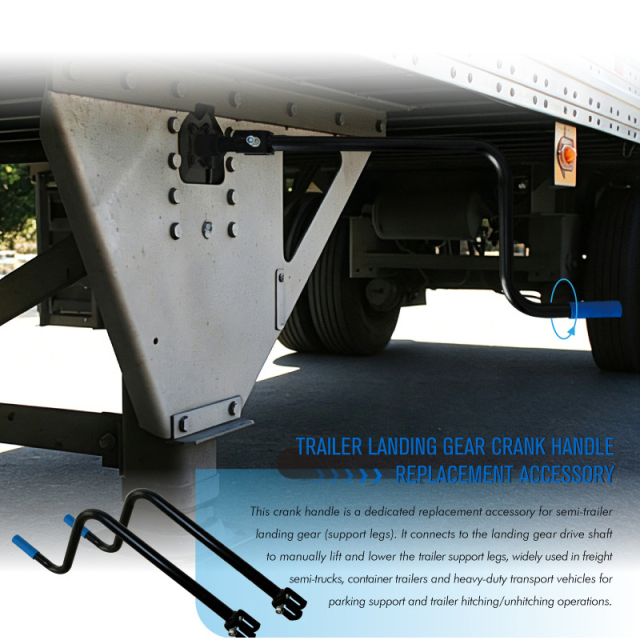 Heavy Duty Landing Gear Crank Handle for Semi Truck Trailer