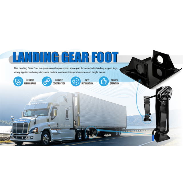 Heavy Duty Landing Gear Foot Replacement Base for Semi Trailer Jack Leg