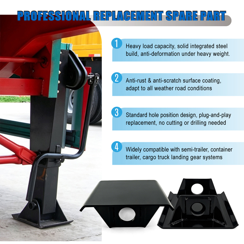 Heavy Duty Landing Gear Foot Replacement Base for Semi Trailer Jack Leg