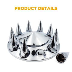 Chrome ABS Complete Axle Cover Set Dome Style