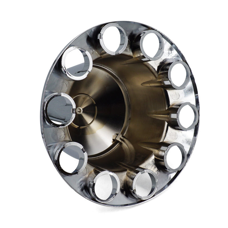 Chrome ABS Complete Axle Cover Set Dome Style