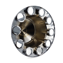 Chrome ABS Complete Axle Cover Set Dome Style