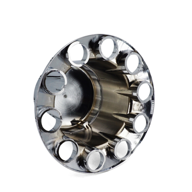 Chrome ABS Complete Axle Cover Set Flat Top Style
