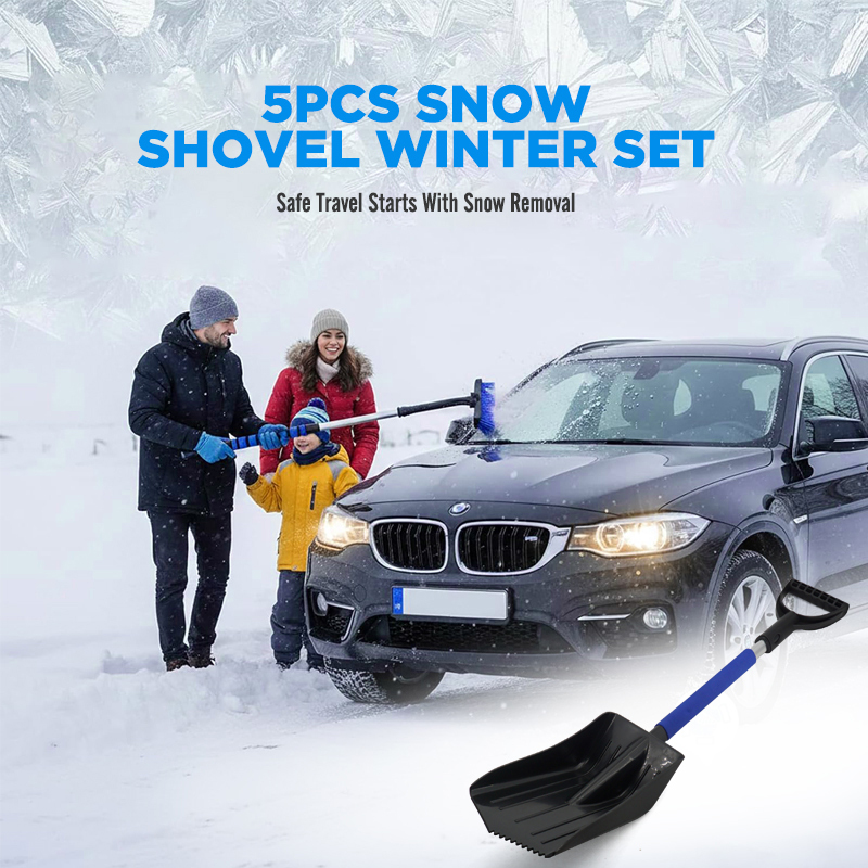 5pcs Snow Shovel Snow Brush Kit Winter Set