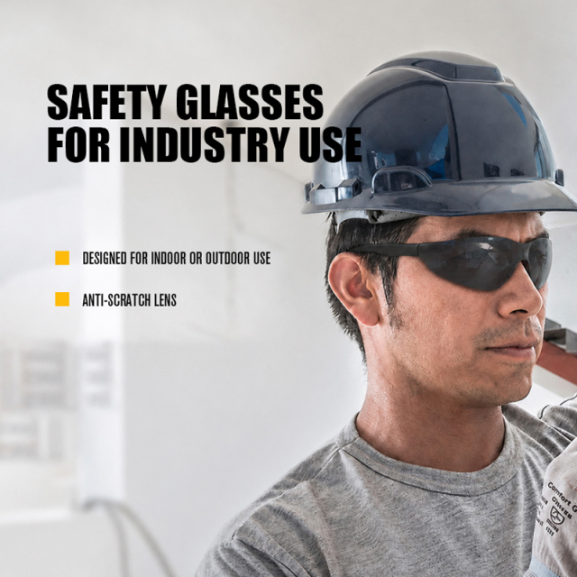 Fashionable Construction Workman Safety clear Glasses Sport Eye protection Antifog Work Glasses for Work