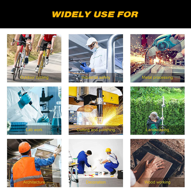 Fashionable Construction Workman Safety clear Glasses Sport Eye protection Antifog Work Glasses for Work